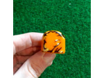 Bague orange en ivoire végétal