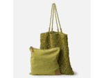 Biba Sonora Sac Cabas En Coton Tressé Pistacho
