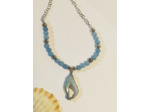 Collier angelite bleu
