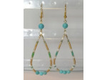 B.O.  goutes doré/blanc/turquoise