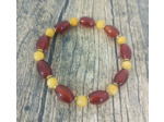 Bracelet agate/jade/hématite