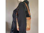Farfouillette Sac Seau Tressé & Pochette Amovible Camel
