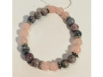 Quartz rose, Rhodochrosite