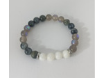 Bracelet labradorite/pierre de lune