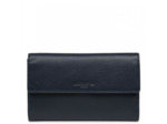 Lancaster Foulonne Double Portefeuille Compagnon 170-22 Bleu Fonce
