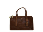 Mila Louise Lya BB Petit Sac à main Cuir Résille Cognac