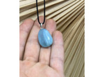 Pendentif argent aigue-marine