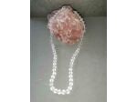 Collier perles cristal de roche qualité premium 45cm olpa1961/2078