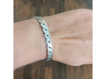 Bracelet torsadé en acier inoxydable