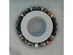 Bracelet homme œil de tigre/labradorite/obsidienne/acier inox
