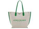 Longchamp Roseau Sac cabas toile L Vert