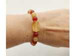 Bracelet cornaline/citrine/agate