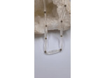 Collier quartz baguette oeil de tigre fermoir argent 925 olpa2079/2080