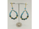 B.O. turquoise, jade bleu/doré