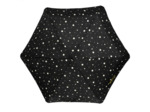 Isotoner Parapluie Mini Pliant Automatique Pois Noir/Jaune