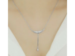 Collier en argent ailes d'ange en Zircon
