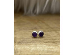 Puce d'oreilles améthyste argent