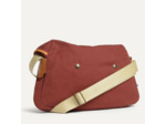Bleu De Chauffe Léon Sac Besace En Coton Bleu Rouge Cardinal