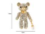 Broche ourson à la perle