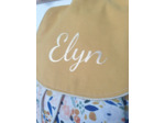 Sac à dos enfant personnalisable Ecole/Crêche modèle Crystal W désign moutarde