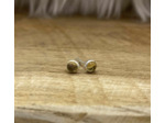 Puce d'oreilles citrine argent