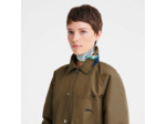 Longchamp Carré De Soie Foulard 50 Tours Verveine
