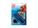 Œillets avec rondelles 4 mm - Argent