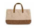 Mila Louise Nicole FR Sac Shopping Fausse Fourrure Ocre Dark