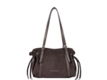 Lancaster Velvet Emma Sac Porté Epaule 518-096 Aspect Suédine Marron
