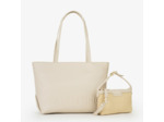 Valentino Maiam Sac Shopping Avec Pochette Amovible Beige