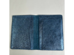 Farfouillette Porte-Papiers Vertical En Cuir Effet Froissé Brillant Jean