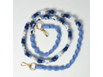 Charlot Chaîne Smartphone Fleur macramé bleu