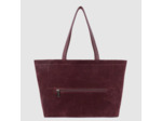 Lancaster Suedine KBA Grand Sac Shopping Aspect Suédine 518-063 Bordeaux