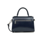 Lancaster Suave Even Mini Sac à Main Cuir 433-16 Bleu Foncé