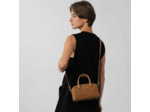 Lancaster Suède Cube Sac A Main En Cuir Velours 530-52 Camel