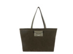 Lancaster Suedine KBA Grand Sac Shopping Aspect Suédine 518-063 Kaki Foncé