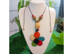 Collier Sandra Fleur 6 en ivoire végétal