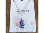 Pendentif verre/fleur séché arbre de vie