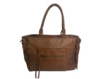 Farfouillette Sac Shopping Zippé Camel