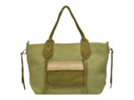 Mila Louise Prunela JT2 Sac Shopping tressé Kaki