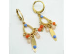 Boucles d'oreilles dagues dorées Sillage