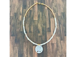 Collier en perles d'eau douce et arbre de vie nacre