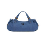 Gérard Darel Le 24 Heures Sac À Main En Toile Lavée Outremer