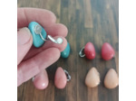Boucles d'oreilles à clips en ivoire végétal