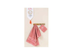 Serviette de toilette à broder - Rose Fuchsia