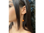Boucles Irina cornaline