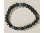 Agate mat bleu foncé