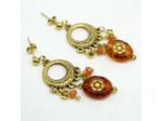 Boucles d'oreilles fleur topaz Soryne