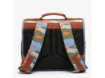 Caméléon Rétro Cartable 35cm Orange Dino
