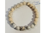 Howlite, jade effet marbré